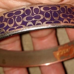 Authentic Coach signature bangle bracelet Used